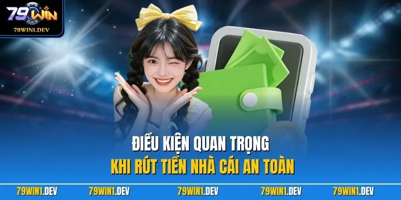 Rút tiền 79win 1 Điều kiện quan trọng khi rút tiền nhà cái an toàn