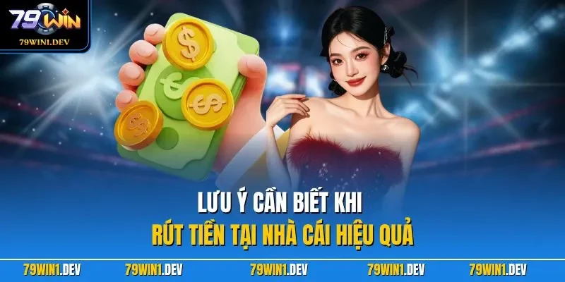 Rút tiền 79win 3 Lưu ý cần biết khi rút tiền tại nhà cái hiệu quả